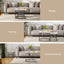 Nesting Coffee Table Set of 2 Marble Effect