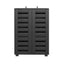 Shoe Rack Storage Cabinet 20 Pairs 5-tier Black Alster