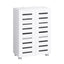 Shoe Rack Storage Cabinet 20 Pairs 5-tier White Alster