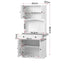 2x Buffet Sideboard Hutch Pantry Cabinet Kitchen Storage BEINI White