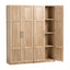 2x Buffet Sideboard Cabinet Pantry Hutch Kitchen Storage Organiser Pine