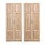 2x Buffet Sideboard Cabinet Pantry Hutch Kitchen Storage Organiser Pine