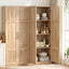 2x Buffet Sideboard Cabinet Pantry Hutch Kitchen Storage Organiser Pine