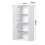 2x Buffet Sideboard Cabinet Pantry Hutch Kitchen Storage Organiser White