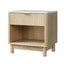 Bedside Table Nightstand 1 Drawer Shelves Pine