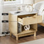 Artiss 2X Bedside Table Nightstand 1 Drawer Shelves Pine