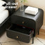 Bedside Table 2 Drawers Side End Table Nightstand Black