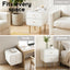 Bedside Table 2 Drawers Side End Table Nightstand White