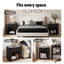Artiss Bedside Table with 1 Drawer Side Table Black Nightstand