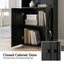 6-Tier Bookshelf Display Cabinet Storage Black