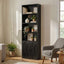 6-Tier Bookshelf Display Cabinet Storage Black