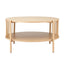 Coffee Table 2-Tier Round Wood
