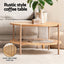 Coffee Table 2-Tier Round Wood