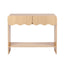 Artiss 2-Drawer Console Table, Scalloped Entryway Table with Safe Rounded Corners, 100 x 31 x 80 cm