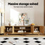 TV Unit Entertainment Unit Storage Cabinet 180cm Pine