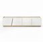 180cm TV Unit Storage Cabinet Living Room White & Pine