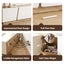 180cm TV Unit Storage Cabinet Living Room White & Pine