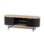 TV Unit Entertainment Unit Storage Cabinet Black Pine