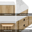 TV Unit Entertainment Unit Storage Drawer Shelf 150cm Pine