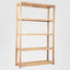 Carfu Wooden Shelf 150x40x240 Natural