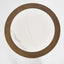 Gordon  Drum Side Table
 Brass/White Stone
