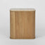 Travertine Oak Side Table