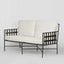 Sheffield 2 seater White Cushion Armchair Lounge -Outdoor