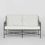 Sheffield 2 seater White Cushion Armchair Lounge -Outdoor