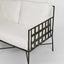 Sheffield 2 seater White Cushion Armchair Lounge -Outdoor