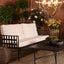 Sheffield 2 seater White Cushion Armchair Lounge -Outdoor