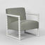 Bobbin Oak Chair White/Seafoam