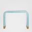 Adina Bone Inlay Console Table Aqua/White