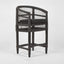 Livingstone Bar Stool Black/Black Cushion - Outdoor Under-Cover