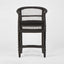 Livingstone Bar Stool Black/Black Cushion - Outdoor Under-Cover