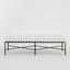 Sheffield Bench Outdoor Iron White Cushion