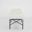Sheffield Bench Outdoor Iron White Cushion
