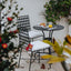 Sheffield Dining Chair Outdoor with White Cushion