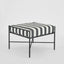Sheffield Ottoman Outdoor B/W Stripe Cushion