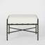 Sheffield Ottoman Outdoor White Cushion