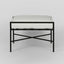 Sheffield Ottoman Outdoor White Cushion