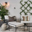 Sheffield Ottoman Outdoor White Cushion