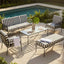 Sheffield Sofa Outdoor 2 Seater B/W Stripe Cushions