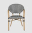 Cannes Outdoor Aluminium Armchair Black & White