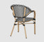 Cannes Outdoor Aluminium Armchair Black & White