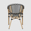 Cannes Outdoor Aluminium Armchair Black & White