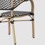 Cannes Outdoor Aluminium Armchair Black & White