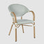Cannes Outdoor Aluminium Armchair Green & White