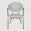 Cannes Outdoor Aluminium Armchair Green & White