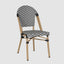 Cannes Outdoor Aluminium Chair Black & White