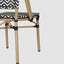 Cannes Outdoor Aluminium Chair Black & White